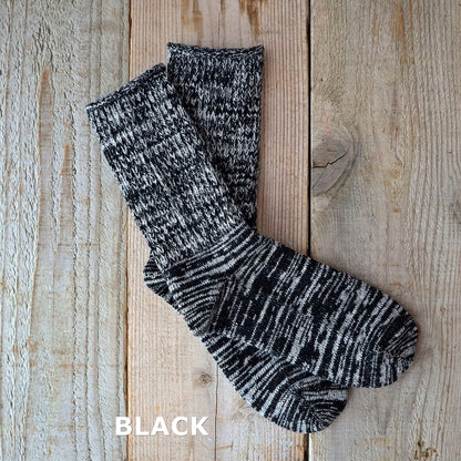 Put on socks(プットオンソックス)"BOSTON(ボストン)" ラムウール メランジ ソックス(5 COLOR)【204-25年秋冬☆数量限定生産！】【ラムズウール 柔らかい質感 厚み かわいい 温活 日本製】