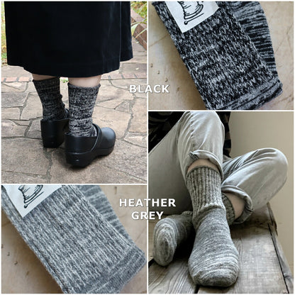 Put on socks(プットオンソックス)"BOSTON(ボストン)" ラムウール メランジ ソックス(5 COLOR)【204-25年秋冬☆数量限定生産！】【ラムズウール 柔らかい質感 厚み かわいい 温活 日本製】