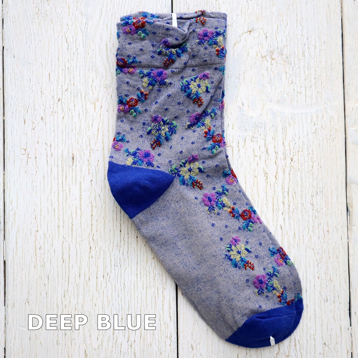 BOUQUET SOCKS ブーケ柄コットンソックス(5色) 【2025-26年秋冬 数量限定 綿 チロリアンテープ 締め付けすぎない 凸凹 立体的 フロッキー ワッフル ジャガード編み 韓国】