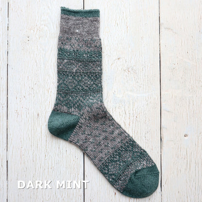 Jake(ジェイク)【Men's レディース大きめ】French Bull フレンチブル No.21-05202 メンズ カームソックス(3色)【靴下 日本製 2025-26年秋冬 シェットランドウールリネン糸 贈り物】