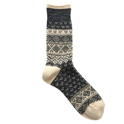 Jake(ジェイク)【Men's レディース大きめ】French Bull フレンチブル No.21-05202 メンズ カームソックス(3色)【靴下 日本製 2025-26年秋冬 シェットランドウールリネン糸 贈り物】