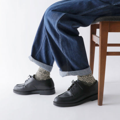 Jake(ジェイク)【Men's レディース大きめ】French Bull フレンチブル No.21-05202 メンズ カームソックス(3色)【靴下 日本製 2025-26年秋冬 シェットランドウールリネン糸 贈り物】