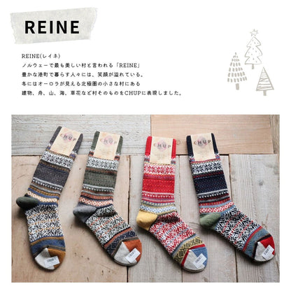 チュプ CHUP レイネ ソックス REINE(全4色) 靴下 レディース メンズ 2026秋冬 ウォッシャブルウール 民族柄 フェアアイル ノルディック ナバホ 日本製