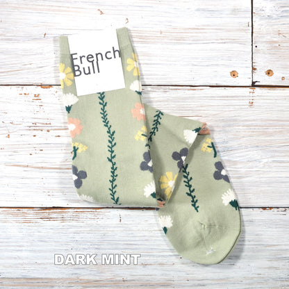 French Bull フレンチブル No.11-26125 カローラソックス(3色) 2026年春夏新作 宴 レディース 靴下 花冠をイメージした柄 ハイソックス 綿糸 日本製【追跡メール便送料無料】