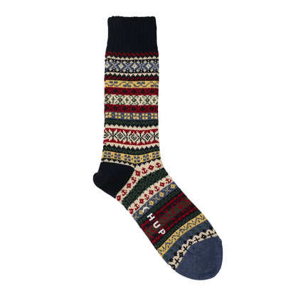 CHUP(チュプ) "COTSWOLDS(コッツウォルズ)" ソックス(4色×2サイズ) 【2025-26年秋冬☆数量限定生産 日本製 再入荷無し 丈夫 適度な厚み フェアアイル柄 ノルディック柄 ナバホ柄】