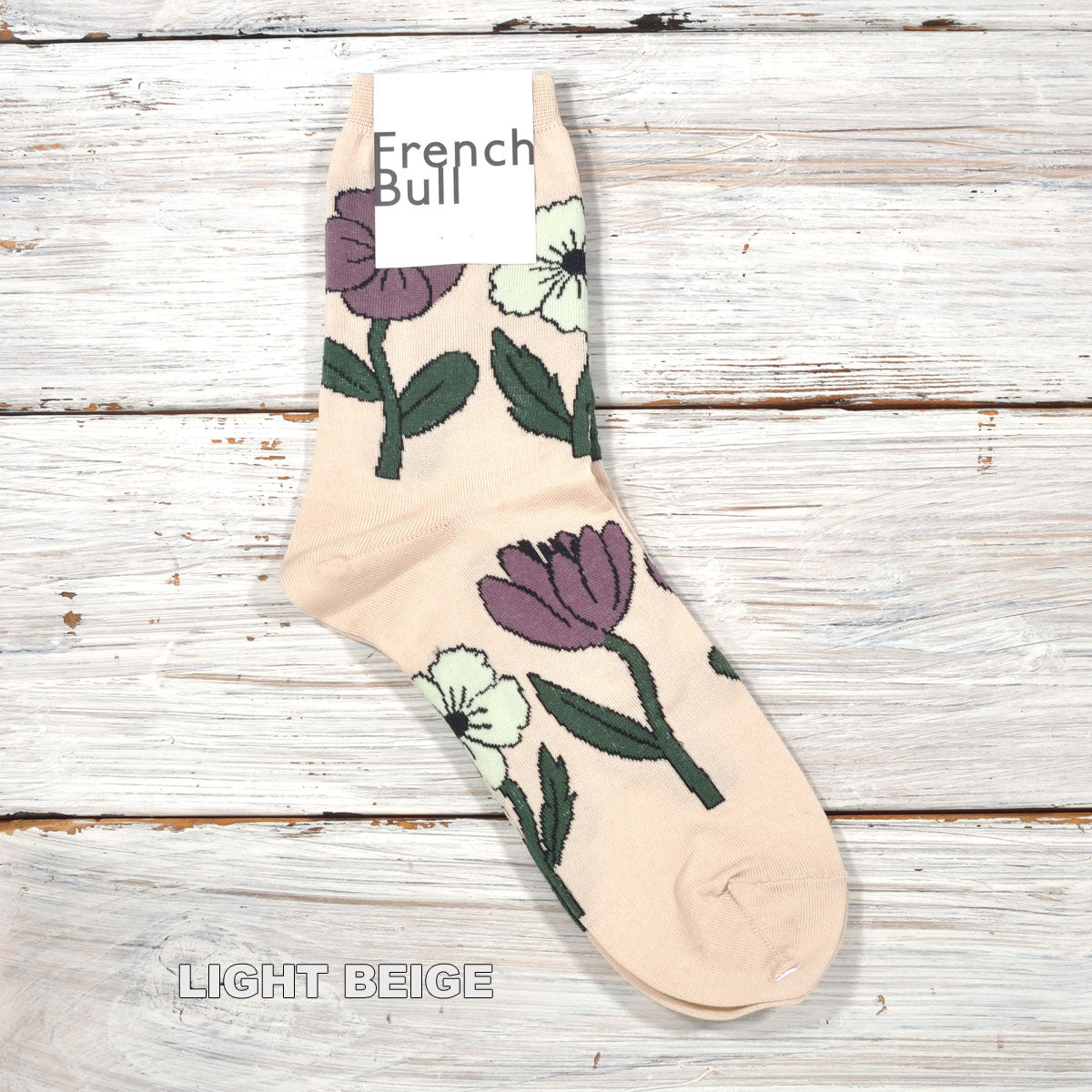 French Bull フレンチブル No.11-26111 ダンスソックス(3色) 2026年春夏新作 宴 レディース 靴下 花柄 ペールトーン シルケットの綿糸 日本製【追跡メール便送料無料】