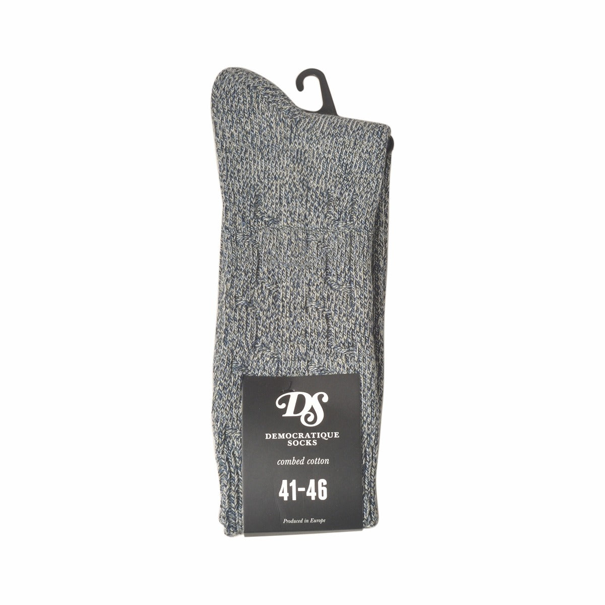 DEMOCRATIQUE SOCKS(デモクラティックソックス)クルーソックス靴下 "CABLE KNIT SPERMELANGE" from Denmark Copenhagen【ユニセックス/メンズ】【ショートソックス】