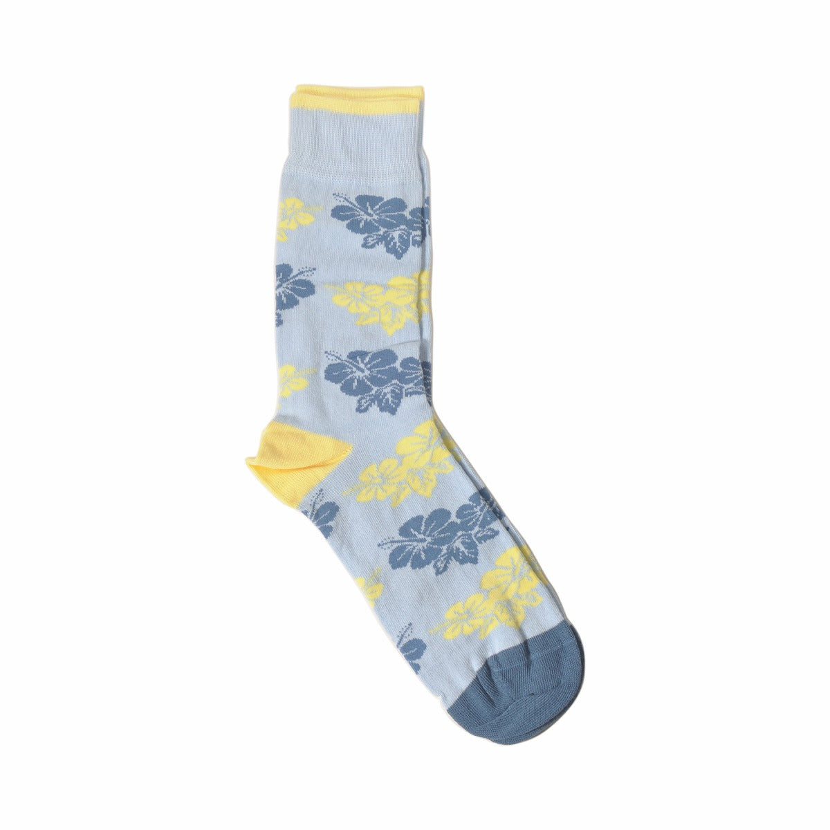 DEMOCRATIQUE SOCKS(デモクラティックソックス)クルーソックス ハイビスカス柄靴下 "HAWAII" from Denmark Copenhagen【ユニセックス/メンズ】【ショートソックス】