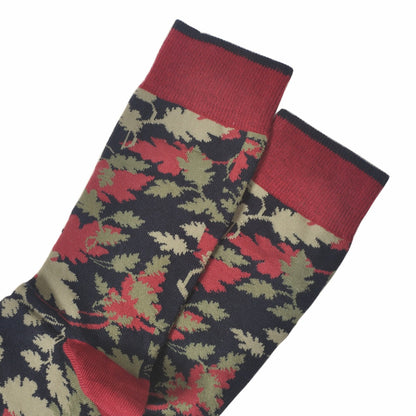DEMOCRATIQUE SOCKS(デモクラティックソックス)クルーソックス カモフラ迷彩柄靴下 "LEAVES CAMO" from Denmark Copenhagen【ユニセックス/メンズ】【ショートソックス】