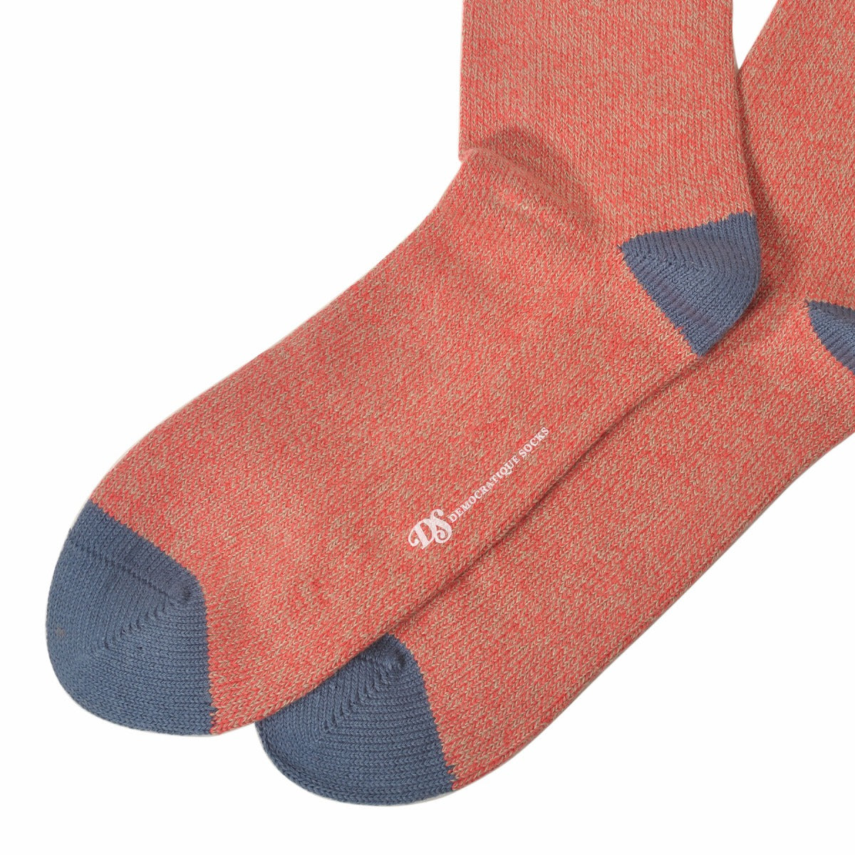DEMOCRATIQUE SOCKS(デモクラティックソックス)クルーソックス靴下 "RELAX MELANGE CONTRAST" from Denmark Copenhagen【ユニセックス/メンズ】【ショートソックス】