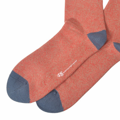 DEMOCRATIQUE SOCKS(デモクラティックソックス)クルーソックス靴下 "RELAX MELANGE CONTRAST" from Denmark Copenhagen【ユニセックス/メンズ】【ショートソックス】