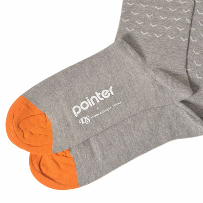 DEMOCRATIQUE SOCKS x POINTER FOOTWEAR(デモクラティックソックスxポインターフットウェア)クルーソックス靴下 "SNOW" from Denmark Copenhagen【ユニセックス/メンズ】【コラボ ショートソックス】