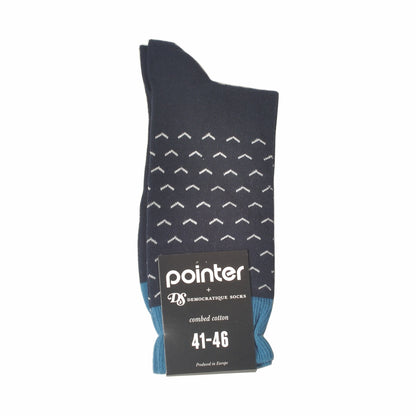 DEMOCRATIQUE SOCKS x POINTER FOOTWEAR(デモクラティックソックスxポインターフットウェア)クルーソックス靴下 "SNOW" from Denmark Copenhagen【ユニセックス/メンズ】【コラボ ショートソックス】