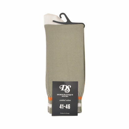 DEMOCRATIQUE SOCKS(デモクラティックソックス)クルーソックス靴下 "RELAX TWO STRIPE" from Denmark Copenhagen【ユニセックス/メンズ】【ショートソックス】