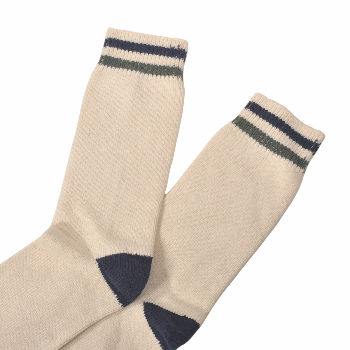 DEMOCRATIQUE SOCKS(デモクラティックソックス)クルーソックス靴下 "RELAX TWO STRIPE" from Denmark Copenhagen【ユニセックス/メンズ】【ショートソックス】
