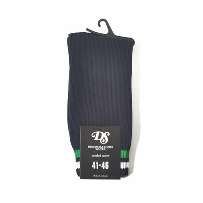 DEMOCRATIQUE SOCKS(デモクラティックソックス)クルーソックス靴下 "RELAX TWO STRIPE" from Denmark Copenhagen【ユニセックス/メンズ】【ショートソックス】