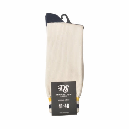 DEMOCRATIQUE SOCKS(デモクラティックソックス)クルーソックス靴下 "RELAX TWO STRIPE" from Denmark Copenhagen【ユニセックス/メンズ】【ショートソックス】
