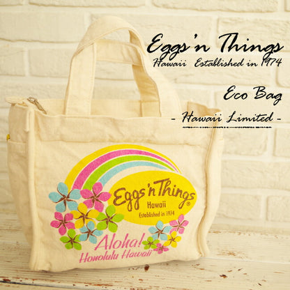Eggs'n Things(エッグスンシングス)【買い付けのため数量限定！】＊エコトートバッグ (ランチバッグ/ミニトート/エコバッグ/コットンバッグ)ハワイ本店直接買い付け☆