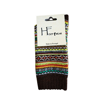 H FOOTWEAR(エイチフットウェア) "FAIR ISLE(フェアアイル)" ウールソックス(8色)【MADE IN PORTUGAL ポルトガル製】【ウール 肉厚 暖か 冷えとり 防寒】【レディース メンズ ユニセックス】