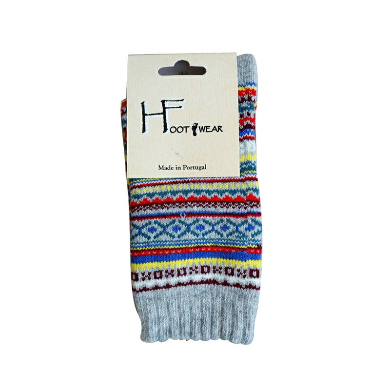 H FOOTWEAR(エイチフットウェア) "FAIR ISLE(フェアアイル)" ウールソックス(8色)【MADE IN PORTUGAL ポルトガル製】【ウール 肉厚 暖か 冷えとり 防寒】【レディース メンズ ユニセックス】