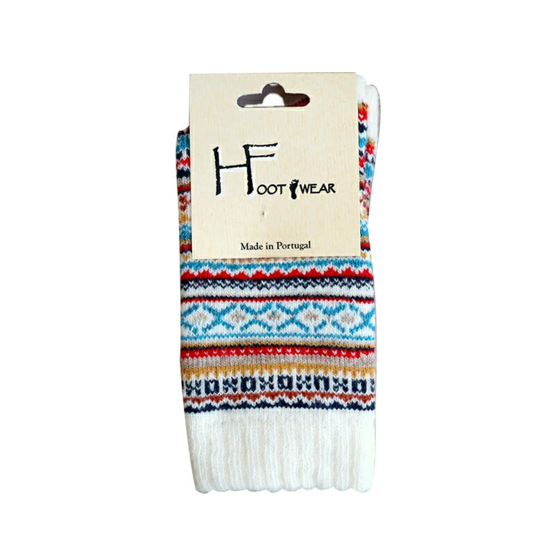 H FOOTWEAR(エイチフットウェア) "FAIR ISLE(フェアアイル)" ウールソックス(8色)【MADE IN PORTUGAL ポルトガル製】【ウール 肉厚 暖か 冷えとり 防寒】【レディース メンズ ユニセックス】