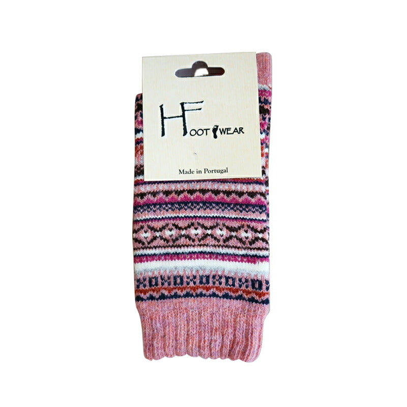 H FOOTWEAR(エイチフットウェア) "FAIR ISLE(フェアアイル)" ウールソックス(8色)【MADE IN PORTUGAL ポルトガル製】【ウール 肉厚 暖か 冷えとり 防寒】【レディース メンズ ユニセックス】