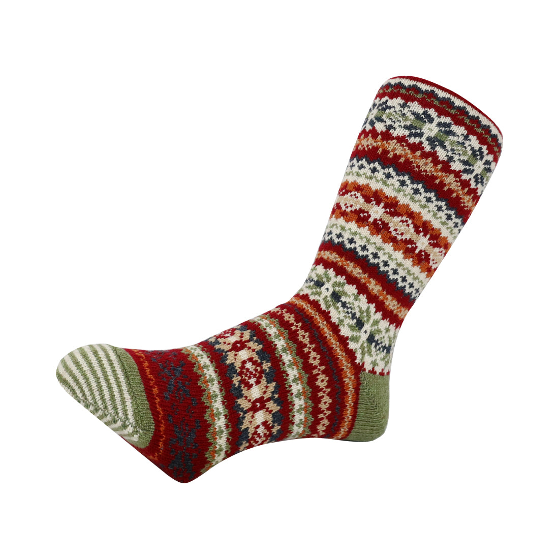 CHUP(チュプ) "FAIR SNOW(フェアスノー)" ウォッシャブルウールソックス(4色×2サイズ) 【2025-26年秋冬☆数量限定生産 日本製 再入荷無し 丈夫 適度な厚み フェアアイル柄 ノルディック柄 ナバホ柄】