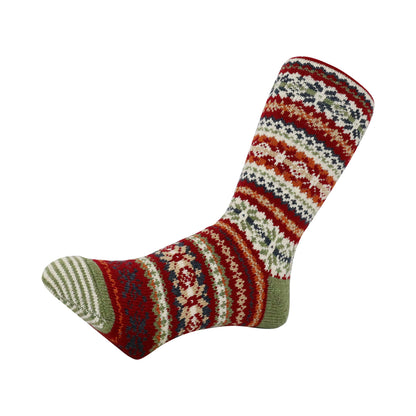 CHUP(チュプ) "FAIR SNOW(フェアスノー)" ウォッシャブルウールソックス(4色×2サイズ) 【2025-26年秋冬☆数量限定生産 日本製 再入荷無し 丈夫 適度な厚み フェアアイル柄 ノルディック柄 ナバホ柄】