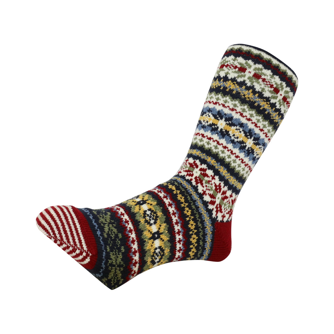 CHUP(チュプ) "FAIR SNOW(フェアスノー)" ウォッシャブルウールソックス(4色×2サイズ) 【2025-26年秋冬☆数量限定生産 日本製 再入荷無し 丈夫 適度な厚み フェアアイル柄 ノルディック柄 ナバホ柄】