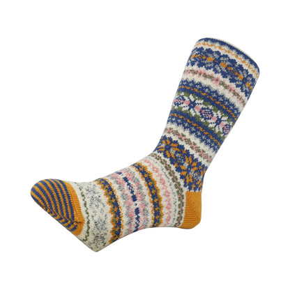 CHUP(チュプ) "FAIR SNOW(フェアスノー)" ウォッシャブルウールソックス(4色×2サイズ) 【2025-26年秋冬☆数量限定生産 日本製 再入荷無し 丈夫 適度な厚み フェアアイル柄 ノルディック柄 ナバホ柄】