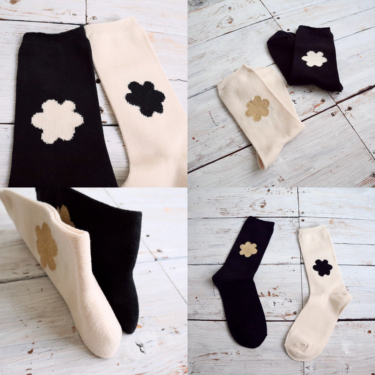 French Bull フレンチブル No.11-26103 フラワーソックス(2色) 2026年春夏新作 宴 レディース 靴下 お花のワンポイント柄 綿シルケット糸 日本製【追跡メール便送料無料】