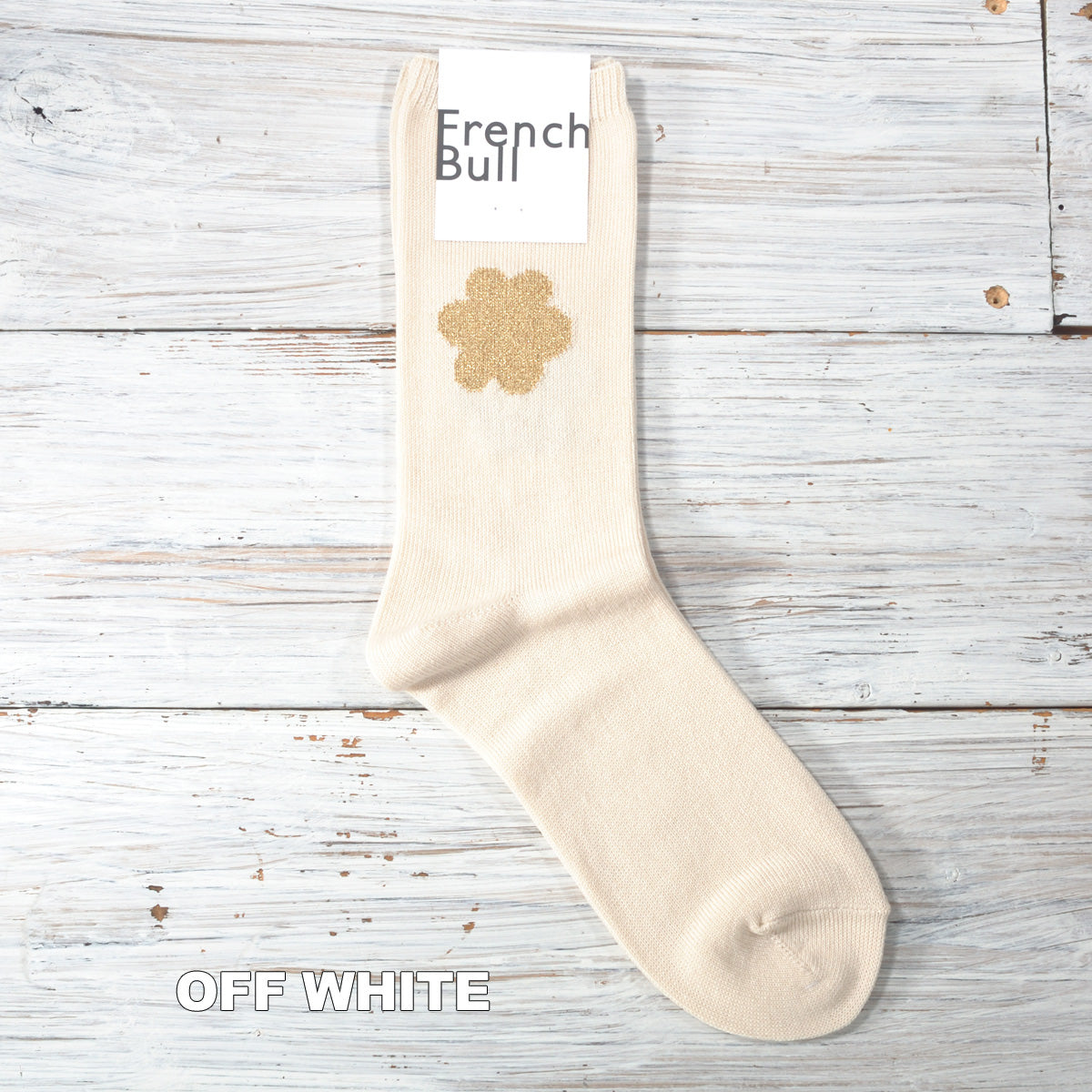French Bull フレンチブル No.11-26103 フラワーソックス(2色) 2026年春夏新作 宴 レディース 靴下 お花のワンポイント柄 綿シルケット糸 日本製【追跡メール便送料無料】