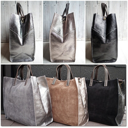 MARLON FIRENZE(マーロンフィレンツェ)【MADE IN ITALY】BS0442(BORSA ART.GERARD SUEDE)サブバッグ(ポーチ)付き4WAYレザー(スウェード)BIGトートバッグ(3色)【ショルダーバッグ/3WAY/カジュアル】
