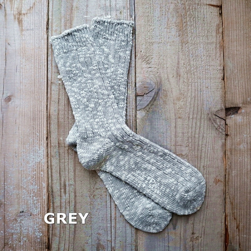 Put on socks(プットオンソックス)"Grain"グレイン コットンリネンジャンボスラブソックス(5 COLOR)【2025年春夏☆数量限定生産！】【 天然有機系デオドラント加工 綿麻】【日本製】