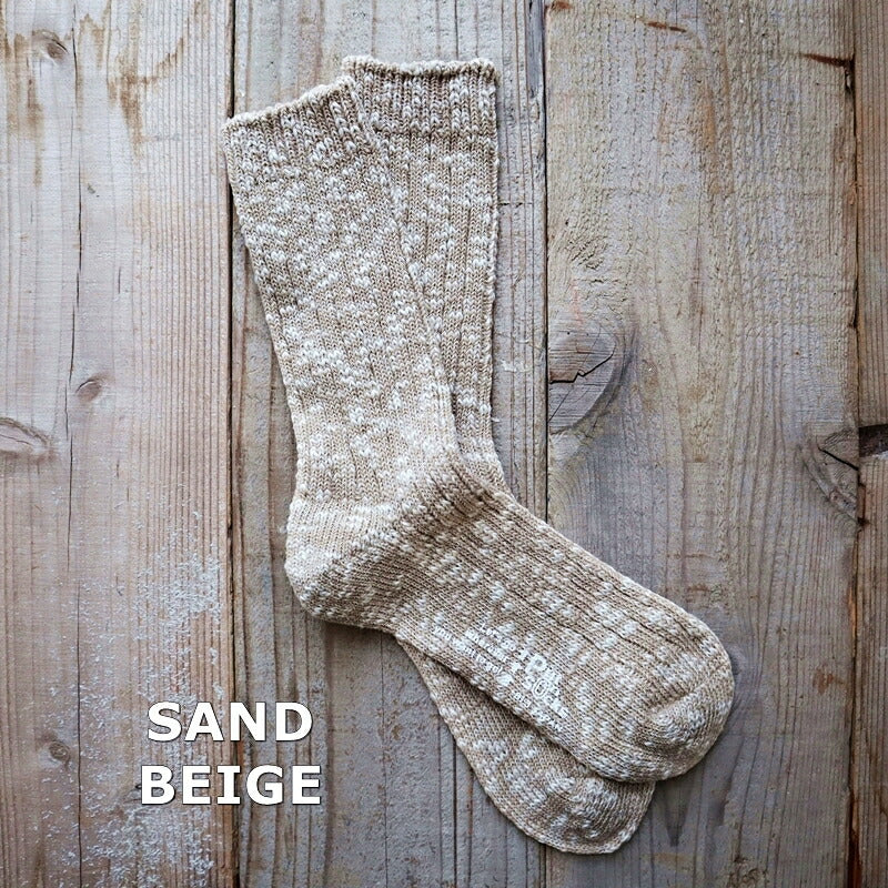 Put on socks(プットオンソックス)"Grain"グレイン コットンリネンジャンボスラブソックス(5 COLOR)【2025年春夏☆数量限定生産！】【 天然有機系デオドラント加工 綿麻】【日本製】