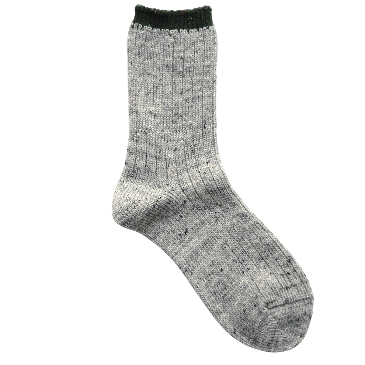 French Bull(フレンチブル)No.11-25263 グランソックス(3色)【レディース 靴下 日本製 2025-26年秋冬 配色 カラーネップ糸 防縮ウール リブ編み カジュアルコーデ 贈り物】