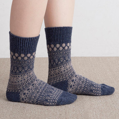 Homie(ホミー/ホーミー)No.H-084 ウールコットン ジャガードドットソックス(5色)【2025-26年秋冬☆数量限定生産！ラムウール シャリ感 暖か 冷えとり】