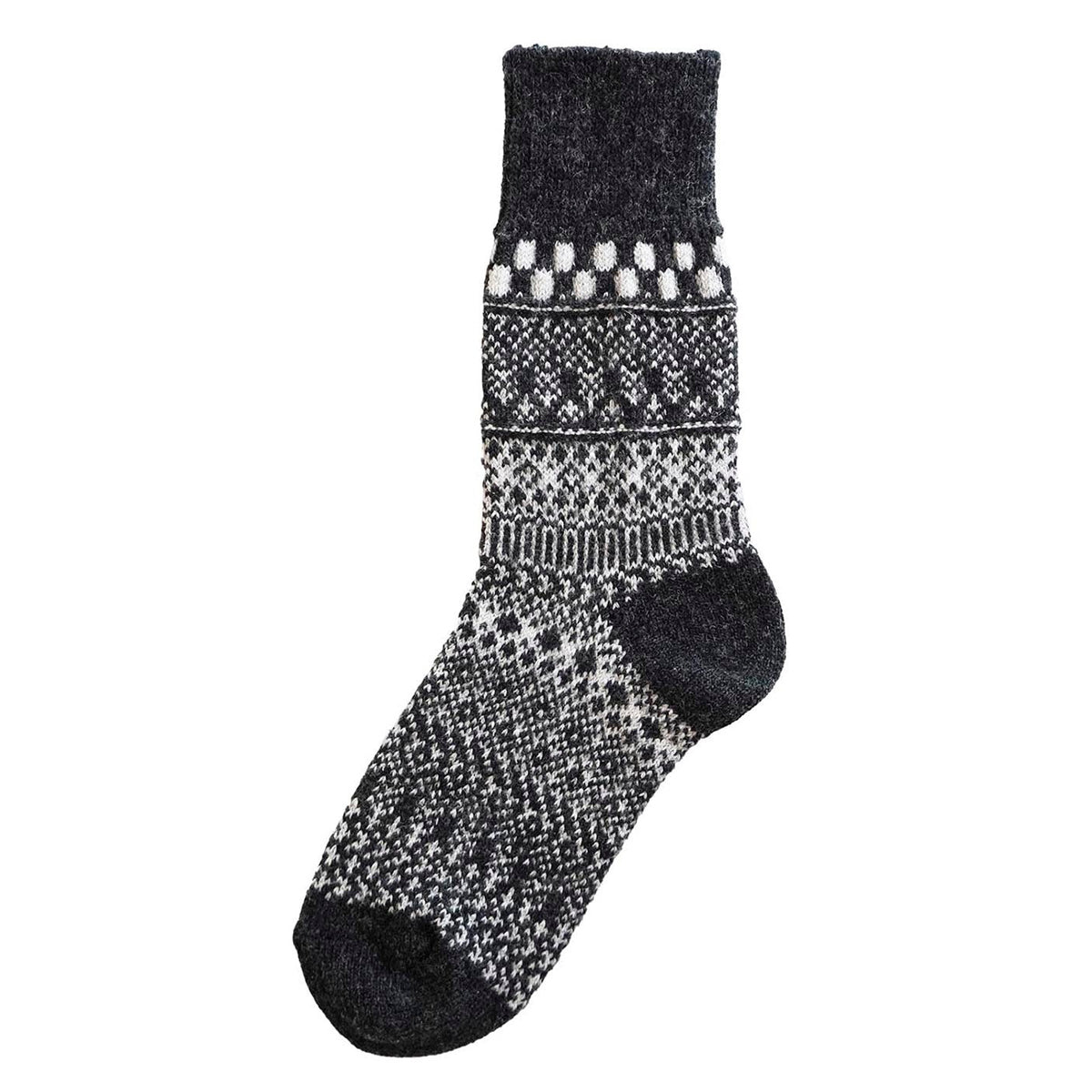 Homie(ホミー/ホーミー)No.H-084 ウールコットン ジャガードドットソックス(5色)【2025-26年秋冬☆数量限定生産！ラムウール シャリ感 暖か 冷えとり】