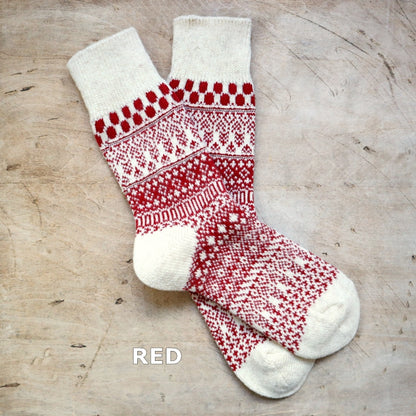 Homie(ホミー/ホーミー)No.H-084 ウールコットン ジャガードドットソックス(5色)【2025-26年秋冬☆数量限定生産！ラムウール シャリ感 暖か 冷えとり】