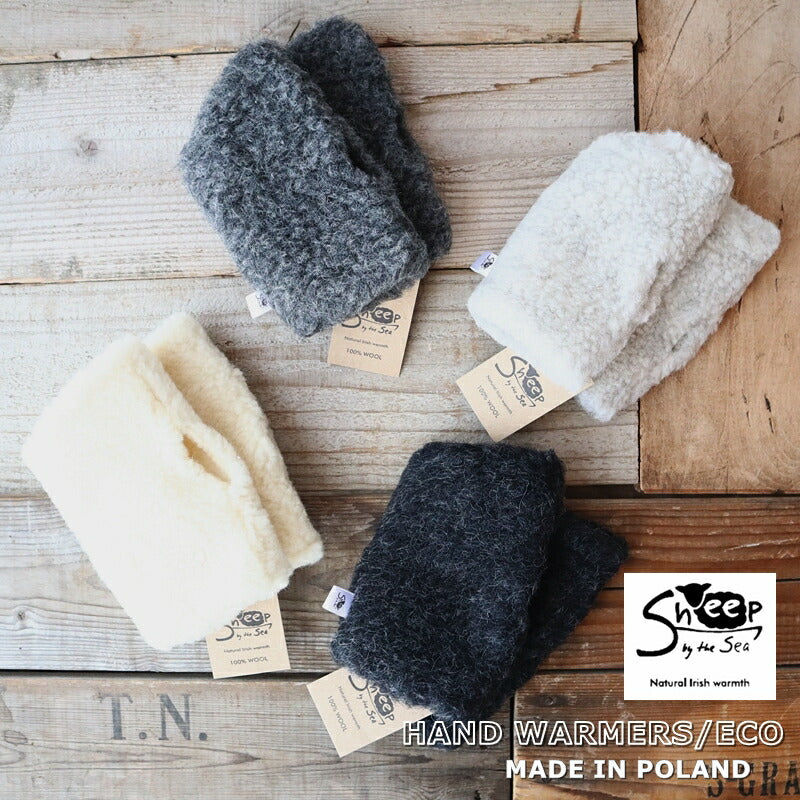 SHEEP BY THE SEA(シープバイザシー) HANDWARMERS ECO ハンドウォーマーズ エコ(4色)【少量入荷！ ウールパイル100％ ミトン 手袋 スマホ対応 防寒 ふわふわ 正規品 Made in Poland ポーランド製】【送料無料】