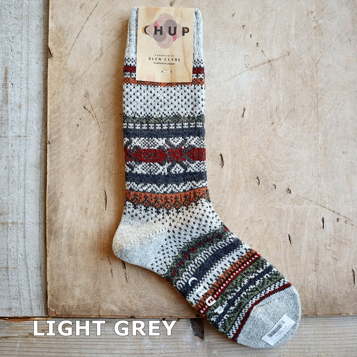 CHUP(チュプ) "HANSKER(ハンスカー)" ウォッシャブルウールソックス(4色×2サイズ) 【2025-26年秋冬☆数量限定生産 日本製 再入荷無し 丈夫 適度な厚み フェアアイル柄 ノルディック柄 ナバホ柄】