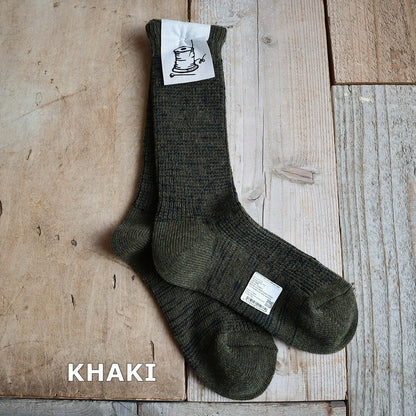 Put on socks(プットオンソックス)"Hazel"ヘーゼル ウールコットンミックスソックス(6 COLOR)【東レ ホットレイ コットンスラブ 秋冬☆数量限定生産 日本製 MADE IN JAPAN】