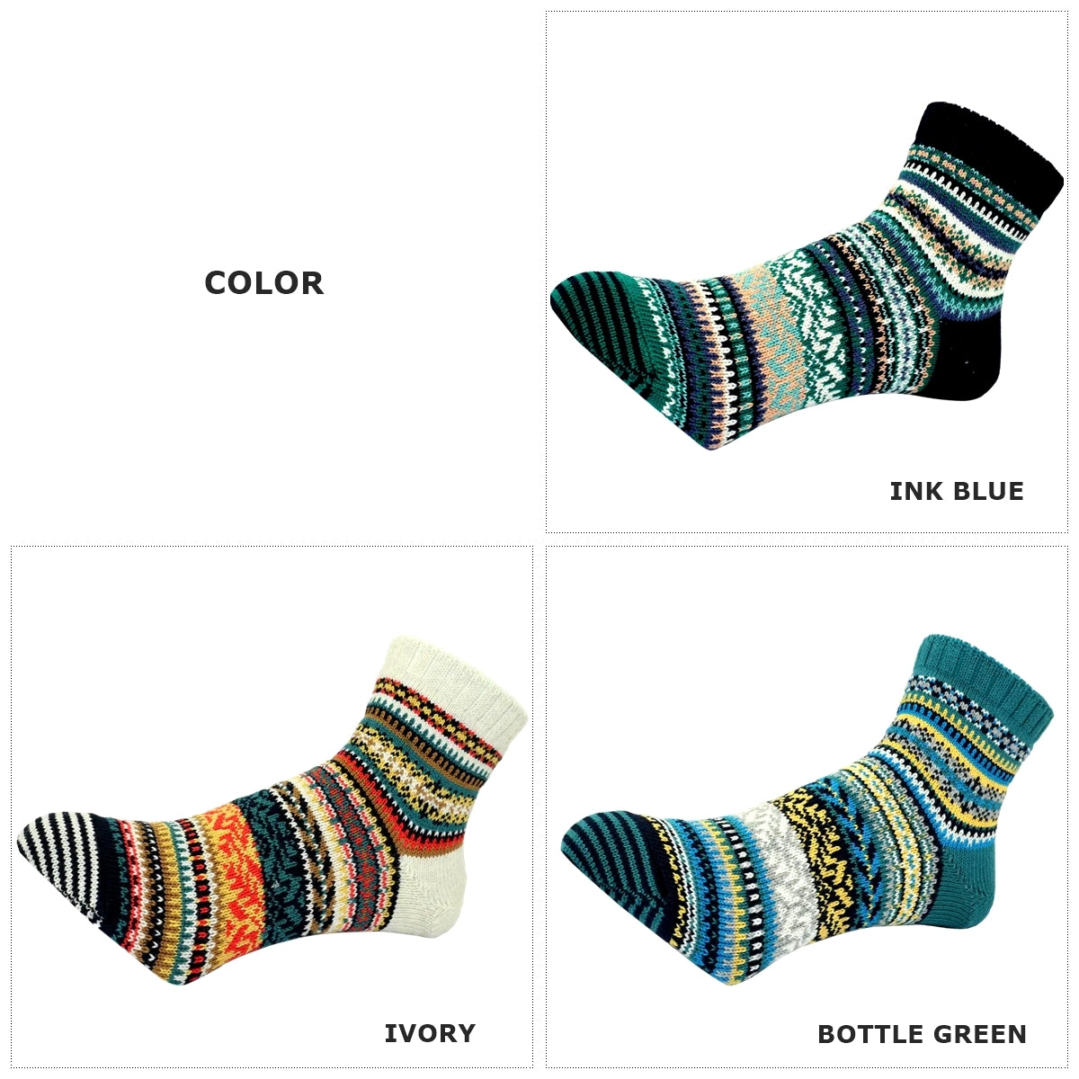 CHUP(チュプ) "HELGEN(ヘルゲン)" ソックス(3色×2サイズ) 2026年春夏 数量限定生産 日本製 再入荷無し 丈夫 適度な厚み オーガニックコットン 中厚ソックス フェアアイル柄 ノルディック柄 ナバホ柄【追跡メール便送料無料】