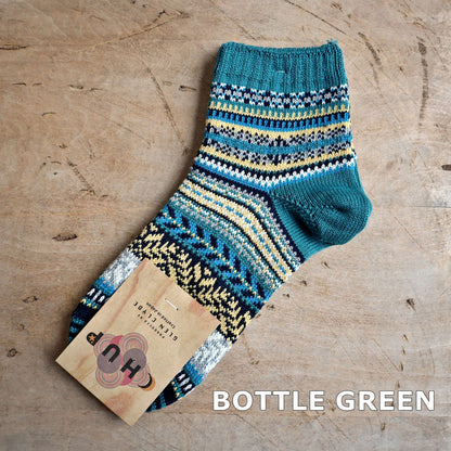 CHUP(チュプ) "HELGEN(ヘルゲン)" ソックス(3色×2サイズ) 2026年春夏 数量限定生産 日本製 再入荷無し 丈夫 適度な厚み オーガニックコットン 中厚ソックス フェアアイル柄 ノルディック柄 ナバホ柄【追跡メール便送料無料】