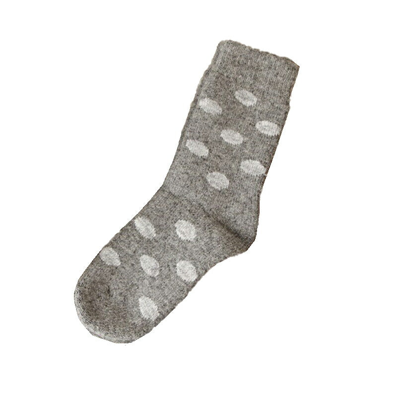 H FOOTWEAR(エイチフットウェア) -POIS-  ウールパイルドットソックス(4色)【ポルトガル製】【ウールパイル ふわふわ 暖か 冷えとり 防寒】【レディース メンズ ユニセックス】