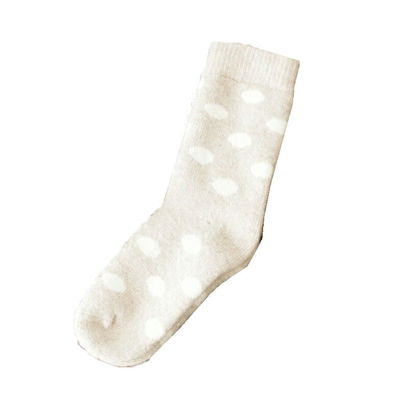 H FOOTWEAR(エイチフットウェア) -POIS-  ウールパイルドットソックス(4色)【ポルトガル製】【ウールパイル ふわふわ 暖か 冷えとり 防寒】【レディース メンズ ユニセックス】