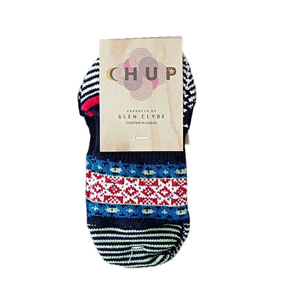 CHUP(チュプ)"KUUMA(クーマ）"フェアアイル柄フットカバーソックス(3色)【数量限定生産】【日本製 MADEIN JAPAN】【再入荷無し コーマ綿 ノルディック柄 S M メンズ レディース】