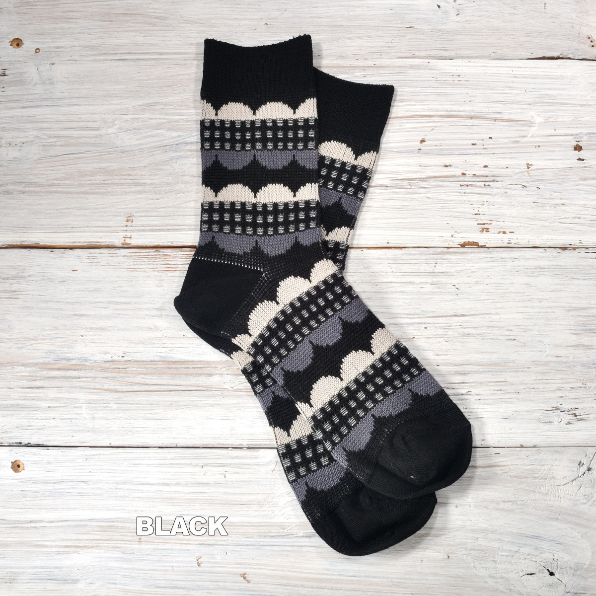 Jake ジェイク French Bull フレンチブル No.21-26102 ピルヴィソックス(3色) Mens 2026年春夏新作 宴 メンズ レディース大きめ 靴下 幾何学柄 ジャガード編み シルケットの綿糸 日本製【追跡メール便送料無料】