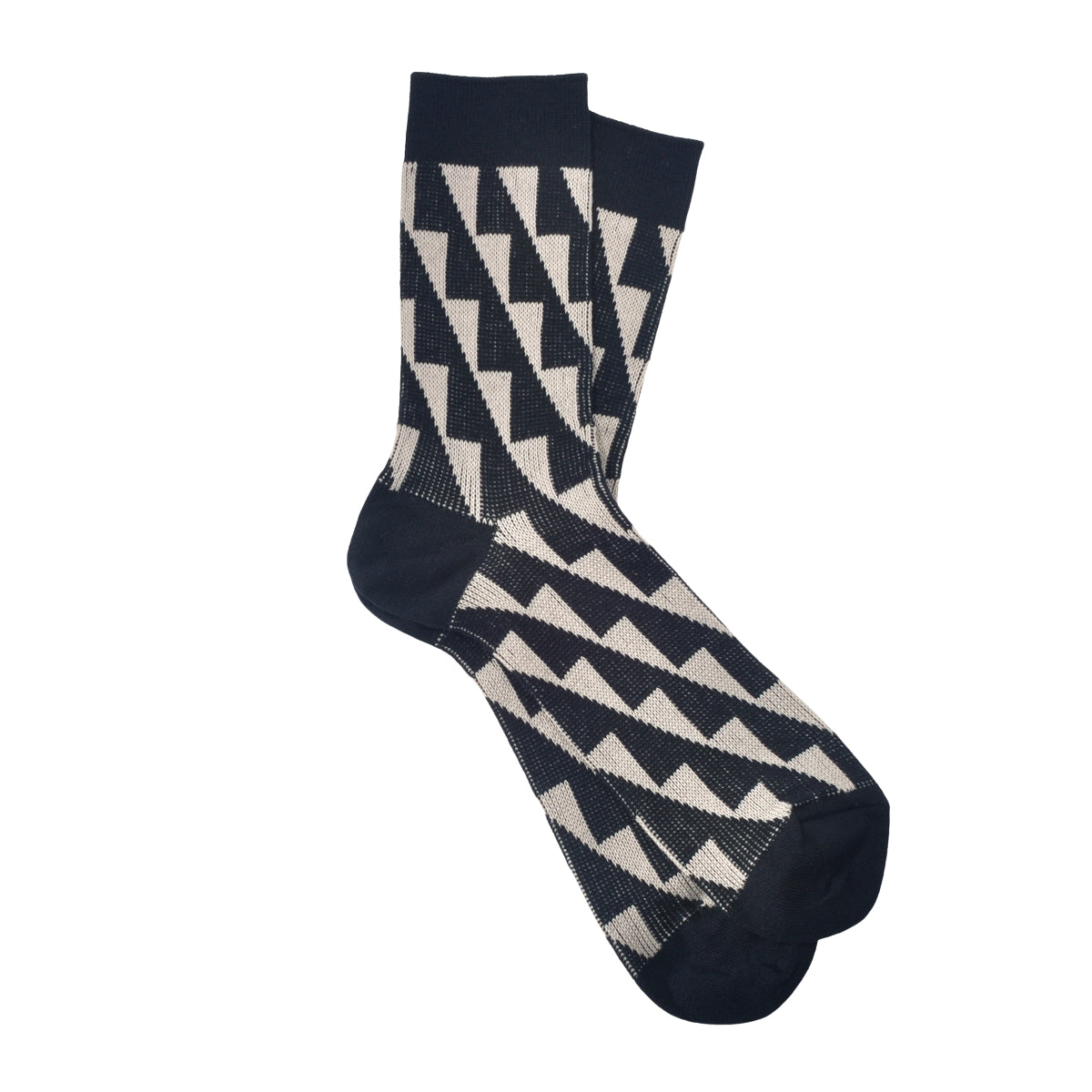 Jake ジェイク French Bull フレンチブル No.21-26101 スカーラソックス(3色) Mens 2026年春夏新作 宴 メンズ レディース大きめ 靴下 幾何学柄 ジャガード編み シルケットの綿糸 日本製【追跡メール便送料無料】