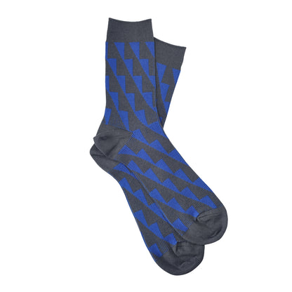 Jake ジェイク French Bull フレンチブル No.21-26101 スカーラソックス(3色) Mens 2026年春夏新作 宴 メンズ レディース大きめ 靴下 幾何学柄 ジャガード編み シルケットの綿糸 日本製【追跡メール便送料無料】